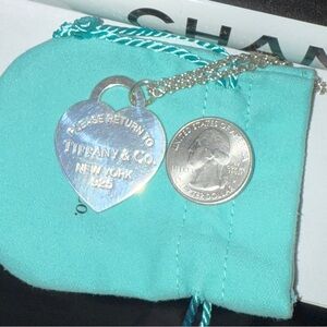 Tiffany & Co. Silver Heart Pendant Necklace
